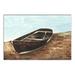 Loon Peak® 'Canoe Painting Lake House' Acrylic Painting Print on Canvas Metal in Brown | 32 H x 48 W x 1.25 D in | Wayfair LOPK2557 40810735