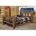 Loon Peak® Glacier Country Collection Pine Bed Wood in Brown/Green | 47 H x 80 W x 94 D in | Wayfair LNPK8264 39526027