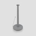 World Menagerie Pommel Top Stainless Steel Paper Towel Holder Stainless Steel in Gray | 13.75 H x 5.875 W x 6.25 D in | Wayfair