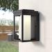 Wade Logan® Ardisj Outdoor Flush Mount Metal in Black | 10 H x 6 W x 6.5 D in | Wayfair LRUN6468 39580695