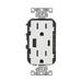 Leviton 15-Amp Type A & Type C USB Charger/Tamper Resistant Receptacle Wall Mounted Outlet in White | 6.19 H x 4 W x 2.5 D in | Wayfair