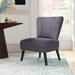 Side Chair - Mercury Row® Trent 63.5Cm Wide Polyester Side Chair Polyester in Gray | 34 H x 25 W x 20 D in | Wayfair