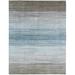 Blue 42 x 0.5 in Area Rug - Highland Dunes Madeley Ombre Handwoven Wool/Silk Brown/Area Rug Silk/Wool | 42 W x 0.5 D in | Wayfair