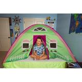 Pacific Play Tents 6.5' x 4.5' Indoor/Outdoor Fabric Play Tent Fabric in Green/Indigo | 42 H x 54 W x 77 D in | Wayfair 19601