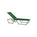 Tropitone Millennia EZ Span™ 82.5" Long Reclining Single Chaise Lounge Metal in Green | 42 H x 27.5 W x 82.5 D in | Outdoor Furniture | Wayfair