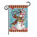 Breeze Decor Candy Cane Christmas Winter Vertical American 2-Sided 19 x 13 in. Garden Flag, Polyester in Red/Blue | 18.5 H x 13 W in | Wayfair