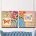 Red Barrel Studio® Happy Thoughts I/II - 2 Piece Graphic Art Print Set on Canvas Canvas, Wood in Blue/Orange/Pink | 30 H x 60 W x 1.5 D in | Wayfair