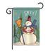 Breeze Decor Snowman Brrr Winter 2-Sided 19 x 13 in. Garden Flag, Polyester in Green | 18.5 H x 13 W in | Wayfair BD-WT-G-114159-IP-BO-DS02-US