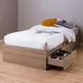 Fynn Twin Mate's & Captain's Bed by South Shore kids Wood in Brown | 14.75 H x 40.5 W x 76.5 D in | Wayfair 9067212