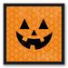 The Holiday Aisle® 'Cute Jack O' Lantern' Graphic Art Print Canvas in Orange | 17.75 H x 17.75 W x 1.75 D in | Wayfair THDA1867 41686280