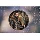 Trend Setters Justice League Movie Aquaman Hanging Glass Shaped Decoration Glass in Black/Brown | 3.5 H x 3.5 W x 0.25 D in | Wayfair SPCIR756