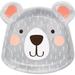 The Holiday Aisle® Mchugh Bear Party Shaped Paper Dessert Plate in Gray | Wayfair BC1F4B4D73E94698858BD76308304A1F