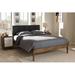 George Oliver Neville Tufted Upholstered Platform Bed Metal in Gray/Brown | 42.13 H x 62.2 W x 85.24 D in | Wayfair