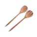 Vagabond House Garden Friends 2 Piece Salad Servers Set Wood Flatware/Wood in Brown | 3 W in | Wayfair G19BY