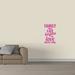 Winston Porter Family Where Life Begins Wall Decal Vinyl in Pink | 36 H x 21 W in | Wayfair 0FFA6223FBCF4DA1BA482B7519D088C9