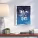 Wrought Studio™ I Love You More Than All The Stars - Textual Art Print on Canvas in Blue/White | 14 H x 11 W x 1.25 D in | Wayfair