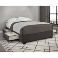 Ivy Bronx Snellville Platform 4 Drawer Storage Bed Wood & /Upholstered/Metal & /Polyester/Metal | 15 H x 62.25 W x 83 D in | Wayfair