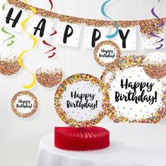 The Party Aisle™ Confetti Sprinkles Birthday Decorations Kit in Brown | Wayfair EBB6F676456D476EB1F8D2EACD103E3D