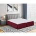 Wayfair Basics® 1800 Series 14" Bed Skirt in Red | 72 W x 84 D in WFBS1855 42381510