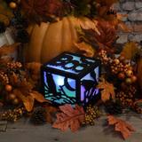 The Holiday Aisle® Battery Operated Color Changing Halloween Box | 4.75 H x 4.75 W x 4.75 D in | Wayfair 3FE7C6075769429085E8F41D89C88F59