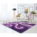 Indigo 63 x 1.2 in Area Rug - Wrought Studio™ Fitts Abstract Shag Violet/Purple Area Rug Polyester | 63 W x 1.2 D in | Wayfair