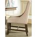 Birch Lane™ Barlow Linen Upholstered Dining Chair in Light Cream/Biege in Brown | 39 H x 22 W x 26 D in | Wayfair B718235E58804A8E9AD93E6F8F998465