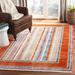 Blue/Orange 72 x 0.24 in Indoor Area Rug - World Menagerie Poulsbo Orange/Blue Area Rug Polyester | 72 W x 0.24 D in | Wayfair