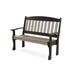 August Grove® Leeroy Plastic Garden Outdoor Bench in Gray/Black | 39 H x 52 W x 24 D in | Wayfair 75367C03A50A45F584B586E55030A1E0