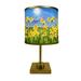 Zoomie Kids Dale Field of Daffodils 17.38" Table Lamp Metal in Yellow | 17.38 H x 9.12 W x 6.12 D in | Wayfair ZMIE3138 39533153