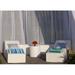 La-Fete Pool 5 Piece Seating Group Plastic in Blue | 18 H x 24 W x 72 D in | Outdoor Furniture | Wayfair POOL-Blue