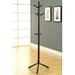 Ebern Designs Coat Rack, Hall Tree, Free Standing, 9 Hooks, Entryway, 69"H, Bedroom, Wood Contemporary Wood in Brown | 69 H x 16 W x 16 D in | Wayfair