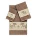 Lark Manor™ Quinn 100% Turkish Cotton Embellished 3 Piece Towel Set Turkish Cotton in Brown | 27 W in | Wayfair A6F514298643406D912D741523D490E3