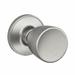 Schlage J Series Byron Knob Hall & Closet Lock, Stainless Steel in Gray | 2.76 W x 3.23 D in | Wayfair J10BYR630