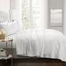 Pom Pom Stripe Quilt White 3Pc Set Full/Queen - Lush Decor 16T001692