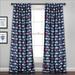 Race Cars Room Darkening Window Curtain Navy/Red Set 52x84 - Half Moon 16T000556