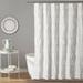 Nova Ruffle Shower Curtain White 72X72 - Lush Decor 16T003174