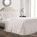 Ruffle Skirt Bedspread White 3Pc Set Queen - Lush Decor 16T002846