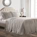 Ruffle Skirt Bedspread Gray 2Pc Set Twin - Lush Decor 16T002841