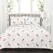 Kelly Flamingo Quilt Coral 3Pc Set Full/ Queen - Lush Decor 16T002525