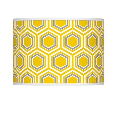 Honeycomb Yellow Giclee Glow Lamp Shade 13.5x13.5x...