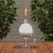 Pure Garden Outdoor Tabletop Torch Metal in Gray | 10 H x 5 W x 5 D in | Wayfair M150147