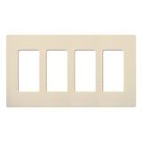 Lutron 47554 - SC-4-ES SATIN COLOR 4-GANG WALLPLATE EGGSHELL Wall Plates