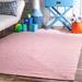 White 36 x 0.5 in Indoor/Outdoor Area Rug - Gracie Oaks Evaristo Handmade Braided Pink Indoor/Outdoor Area Rug, Synthetic | 36 W x 0.5 D in | Wayfair