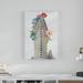 Winston Porter 'Floral Flat Iron' Acrylic Painting Print on Wrapped Canvas in White | 47 H x 30 W x 2 D in | Wayfair
