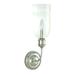 Astoria Grand Petrey 1 - Light Candle Wall Light Glass/Metal in Gray | 17 H x 5 W x 5 D in | Wayfair 4B6E94DEE2E04BBCA68FF5DE0370C643