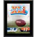 Indianapolis Colts vs. Chicago Bears Super Bowl XLI 10.5" x 13" Sublimated Plaque