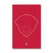 St. Louis Cardinals Busch Stadium 11" x 17" Ballpark Outline Art Poster