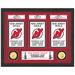 Highland Mint New Jersey Devils 12" x 15" 3-Time Stanley Cup Champions Banner Collection Photo