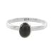 Force and Beauty,'Black Jade and Silver Single Stone Ring from Guatemala'