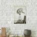 East Urban Home 'Windmill Water Pump' Photograph on Canvas, Cotton in Green/White | 48 H x 8 W x 0.75 D in | Wayfair